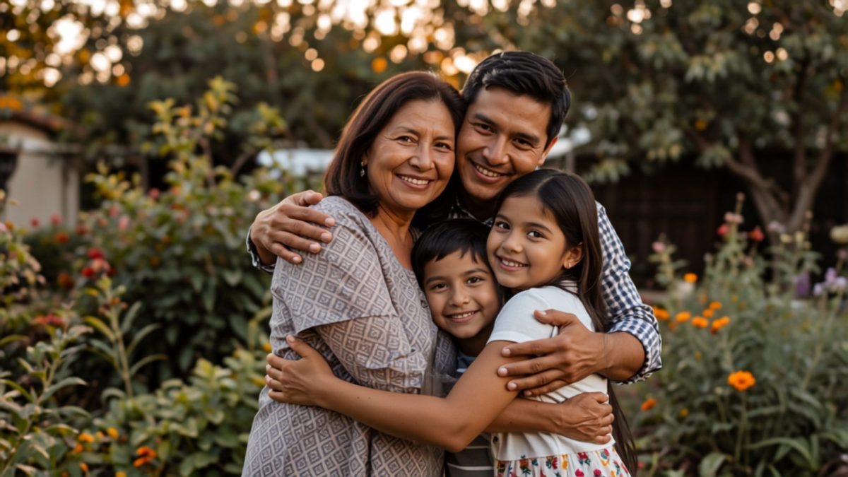 Familia mexicana de tres generaciones protegida por sus seguros